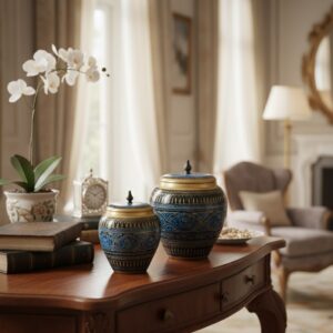 Hand-Painted Wooden Candy Storage Jars with Lid | Shaakhzan