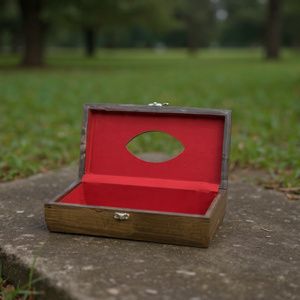 Premium Handcrafted Wooden Tissue Box with Carving & Brass Inlay – Shaakhzan