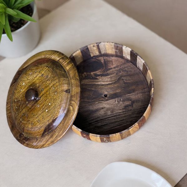 Shaakhzan Handmade Wooden Hotpot – Rustic Artisanal Design - Image 4